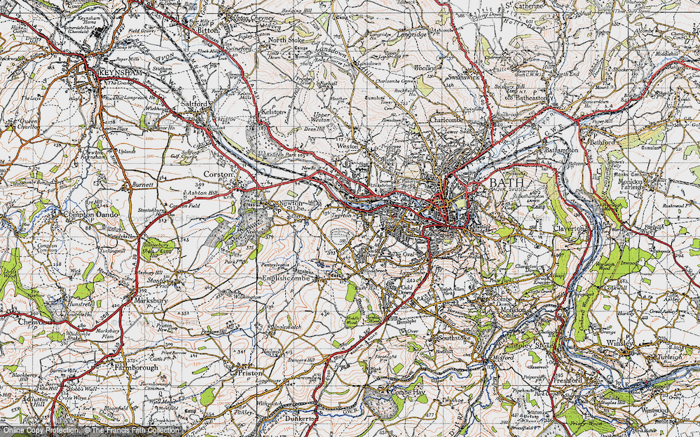 Old Map of Twerton, 1946 in 1946