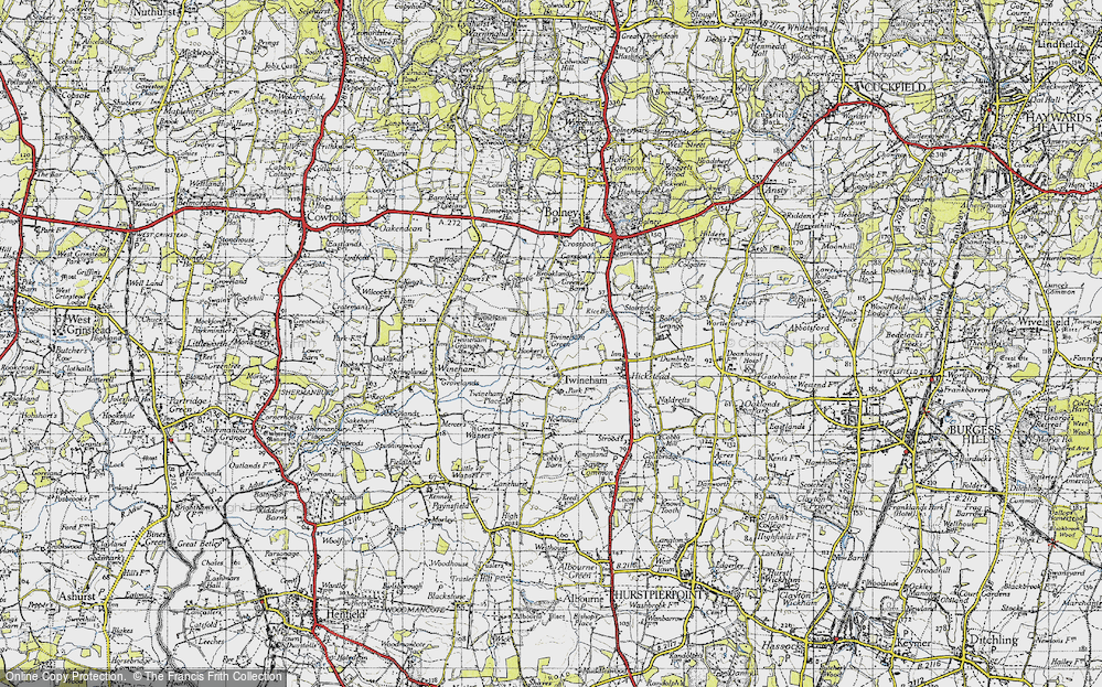 Old Map of Twineham Green, 1940 in 1940