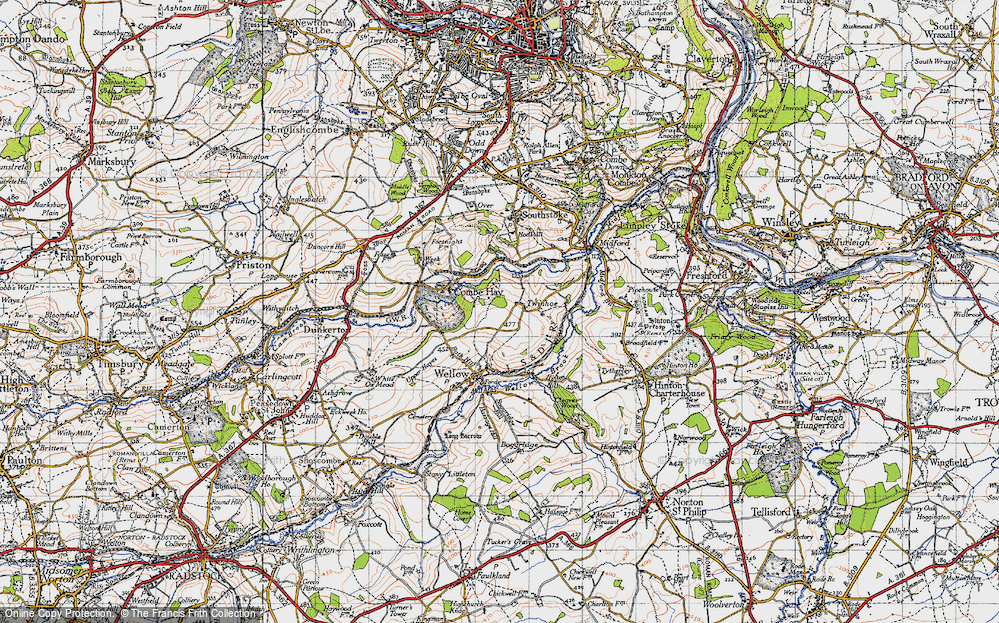 Old Map of Twinhoe, 1946 in 1946