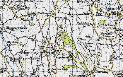 Old map of Twist in 1946