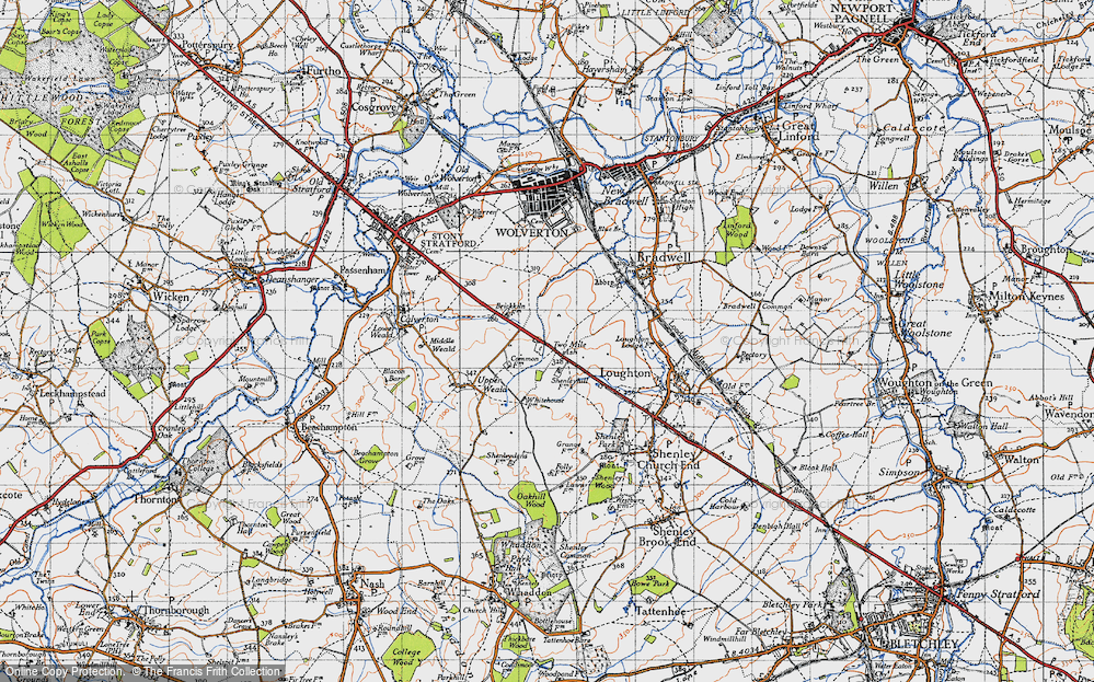 Old Map of Two Mile Ash, 1946 in 1946