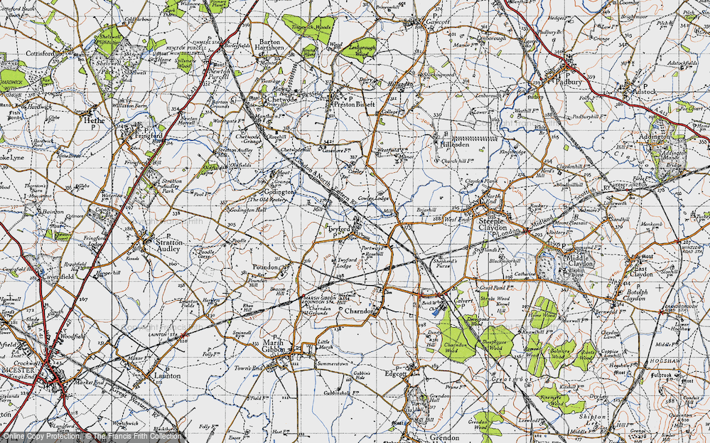 Old Map of Twyford, 1946 in 1946