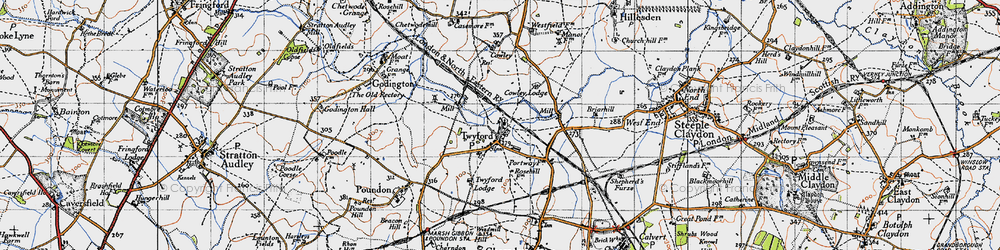 Old map of Twyford in 1946