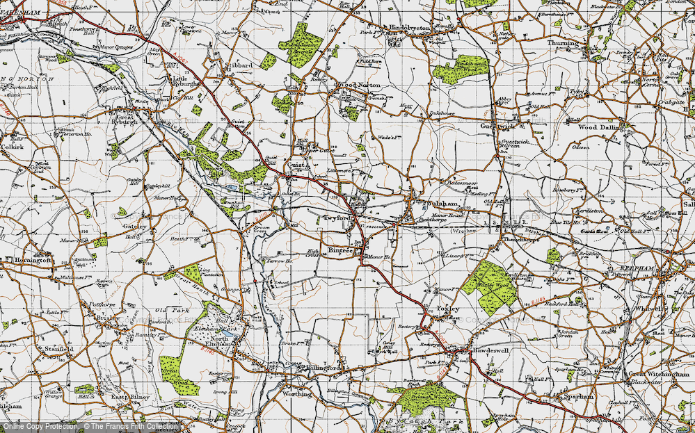 Old Map of Twyford, 1946 in 1946