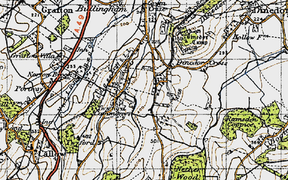Old map of Twyford Common in 1947