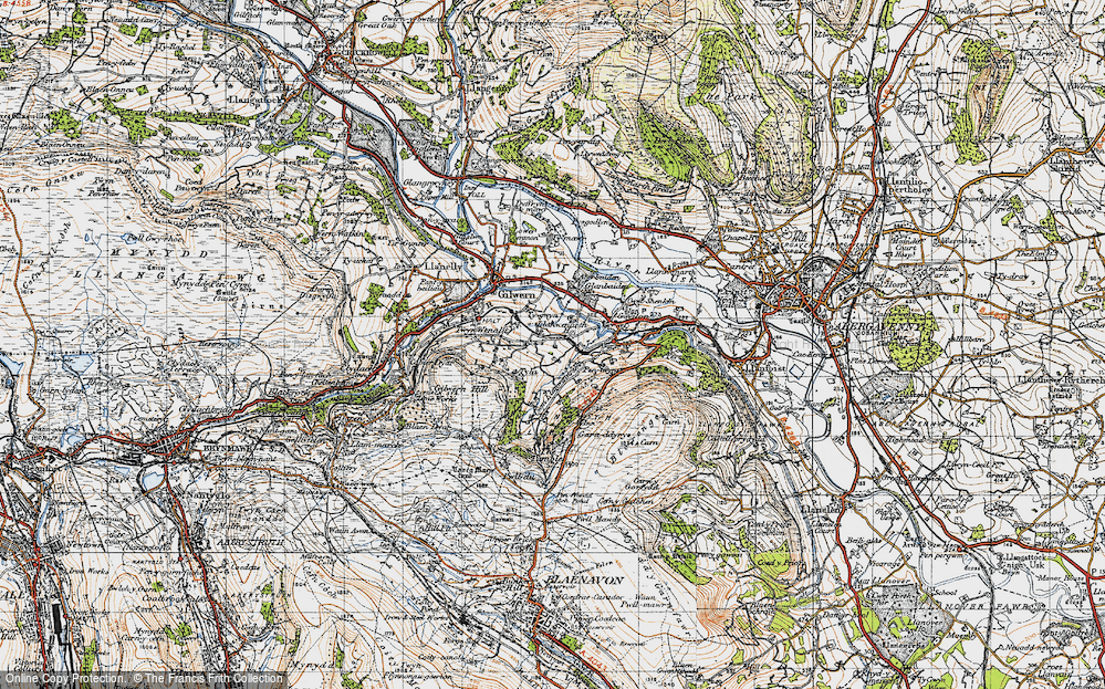 Old Map of Twyn-Allws, 1947 in 1947