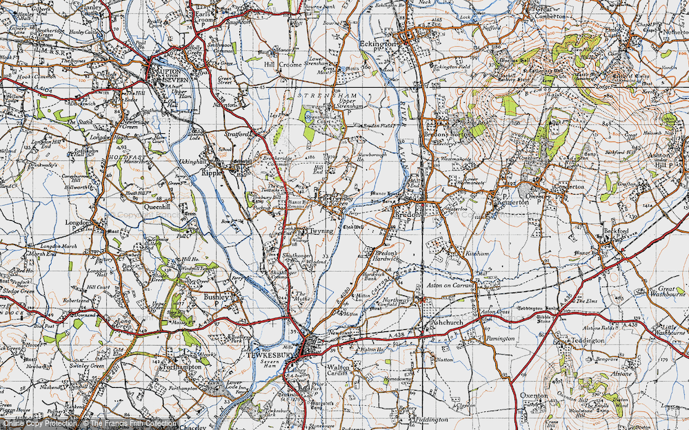 Old Map of Twyning Green, 1946 in 1946