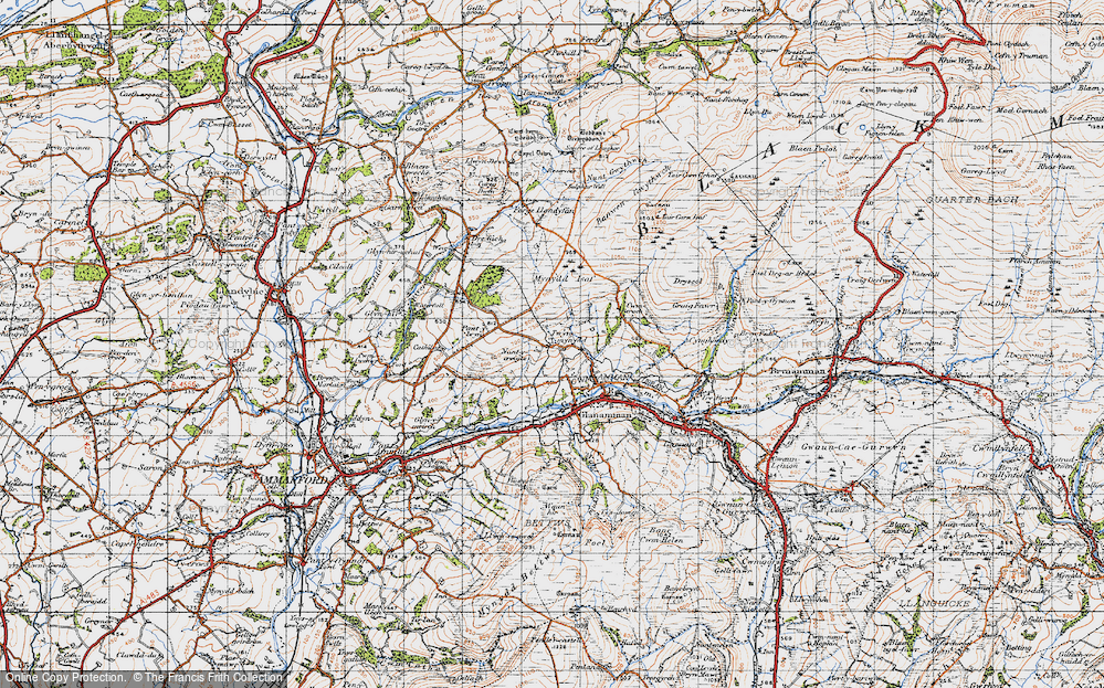 Old Map of Twynmynydd, 1947 in 1947