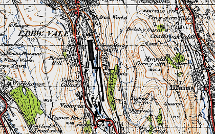 Old map of Ty Llwyn in 1947