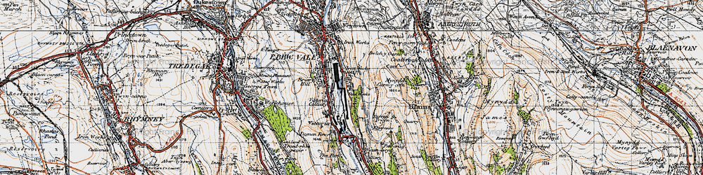 Old map of Ty Llwyn in 1947