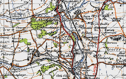 Old map of Ty'n-y-garn in 1947