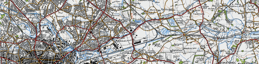 Old map of Tyburn in 1946