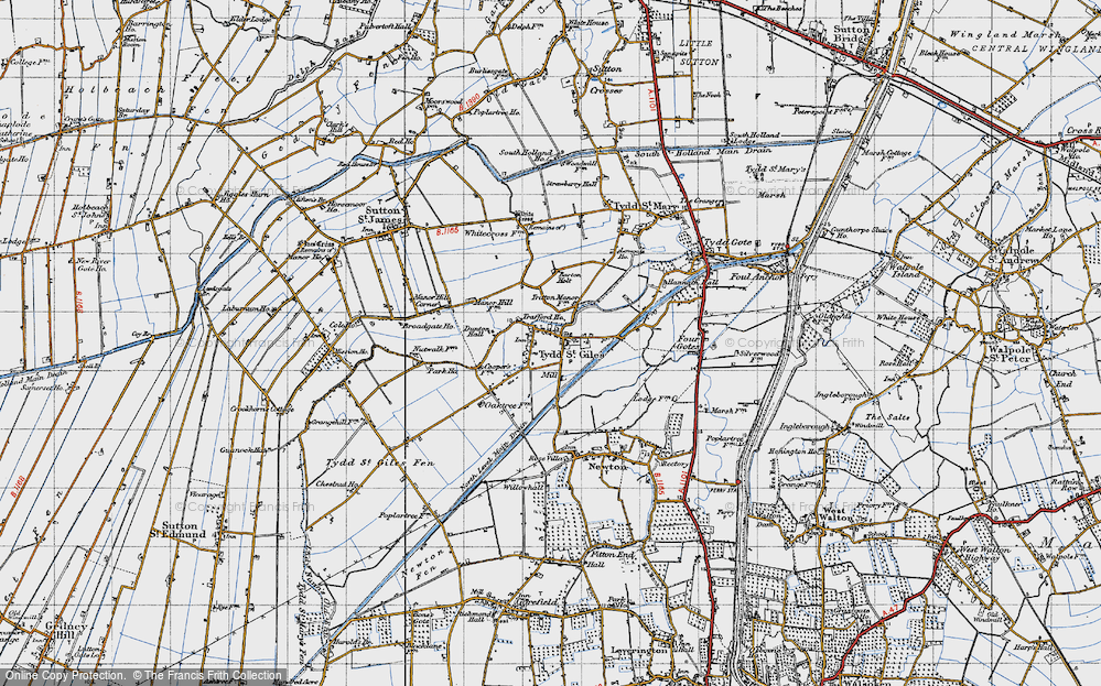 Old Map of Historic Map covering Barton Holt in 1946
