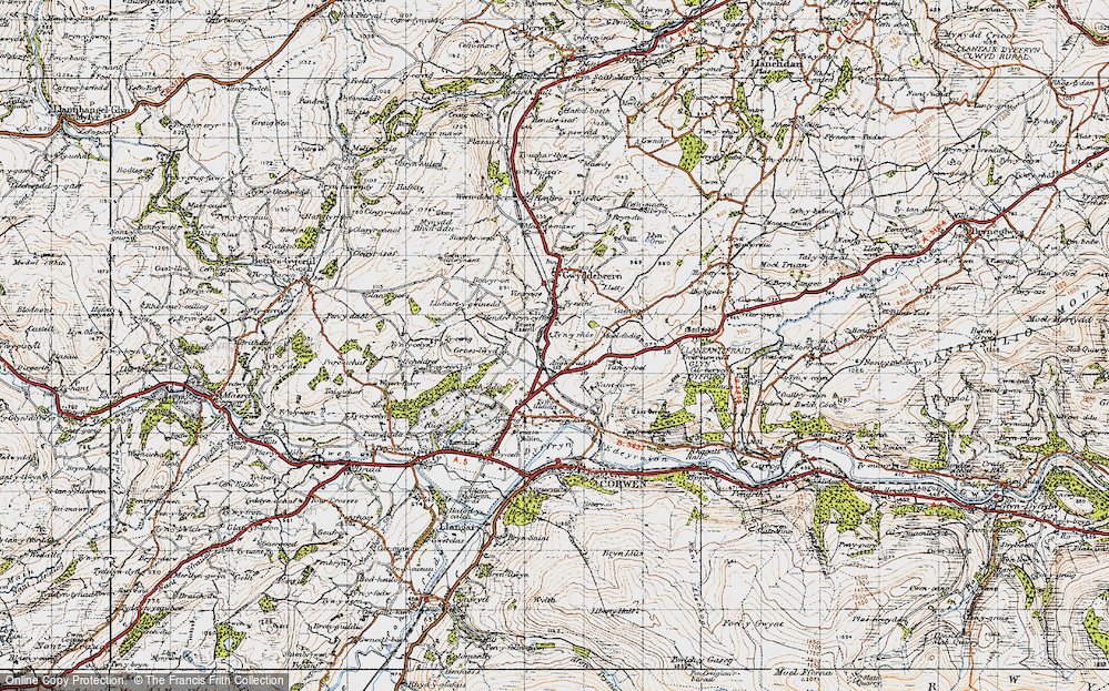 Old Map of Tyddyn Angharad, 1947 in 1947