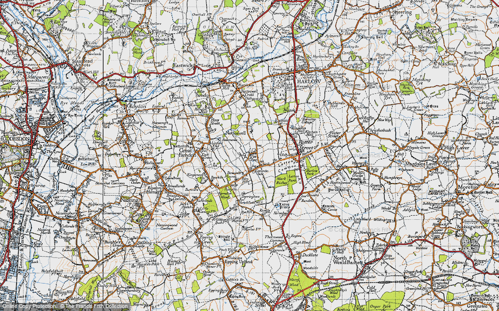 Old Map of Tye Green, 1946 in 1946