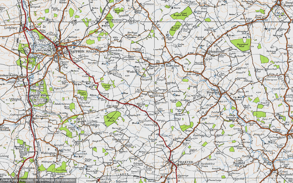 Old Map of Tye Green, 1946 in 1946