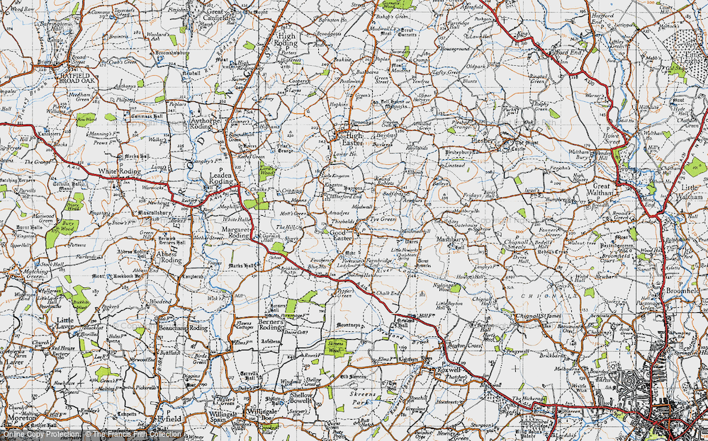 Old Map of Tye Green, 1946 in 1946