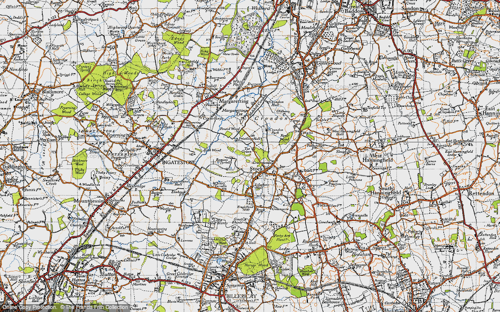 Old Map of Tye Green, 1946 in 1946