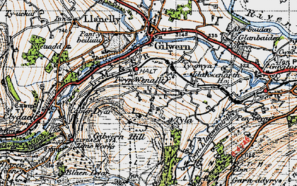 Old map of Tyla in 1947