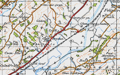Old map of Tyle in 1947
