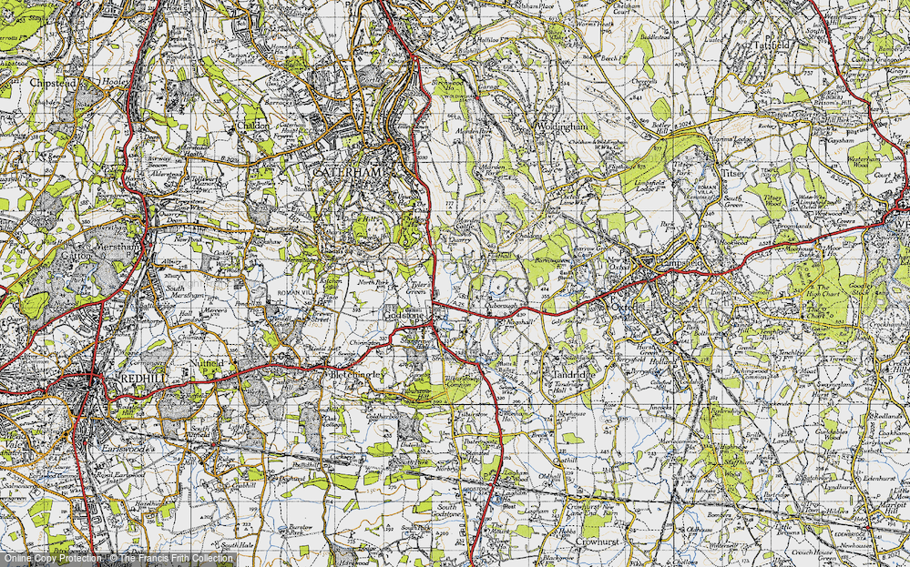 Old Map of Tyler's Green, 1946 in 1946
