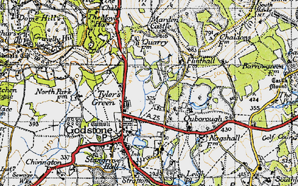 Old map of Tyler's Green in 1946