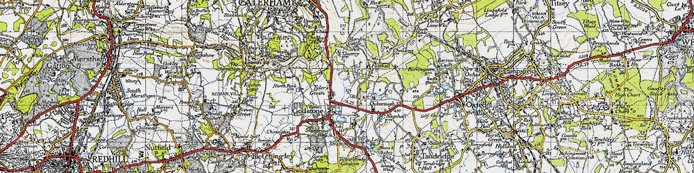 Old map of Tyler's Green in 1946