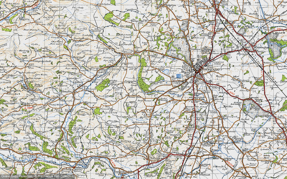 Old Map of Tyn-y-coed, 1947 in 1947