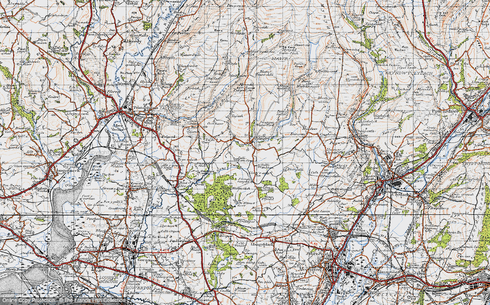 Old Map of Tyn-y-cwm, 1947 in 1947