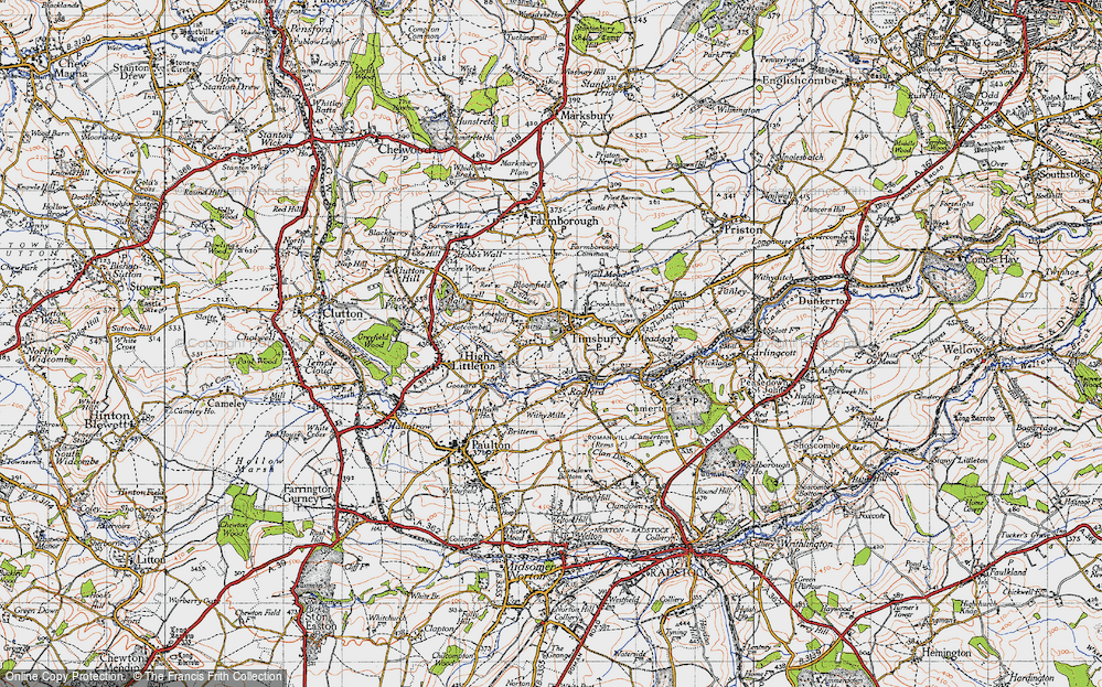 Old Map of Tyning, 1946 in 1946