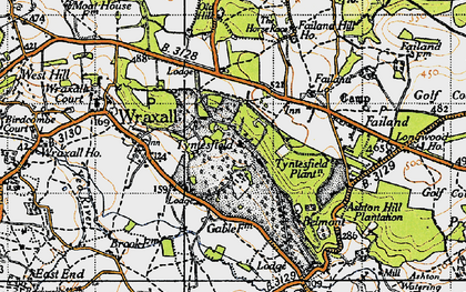Old map of Tyntesfield in 1946