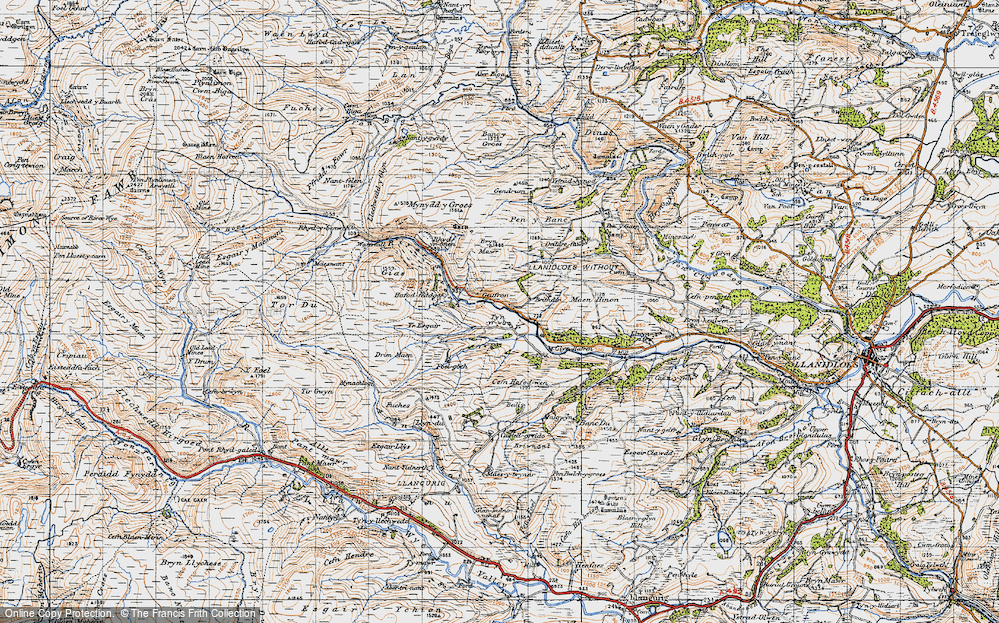 Old Map of Tynyrwtra, 1947 in 1947