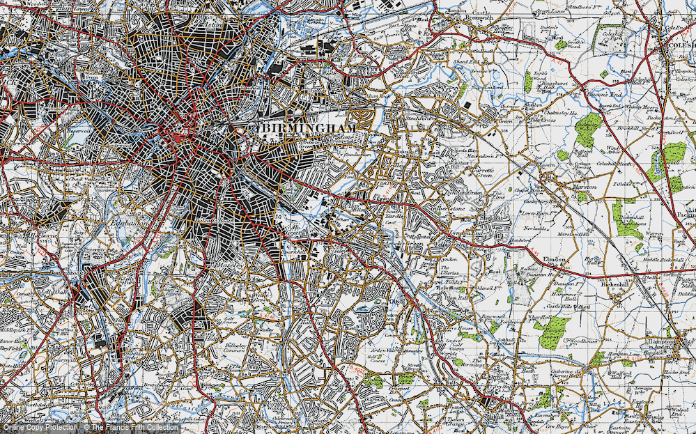 Old Map of Tyseley, 1947 in 1947
