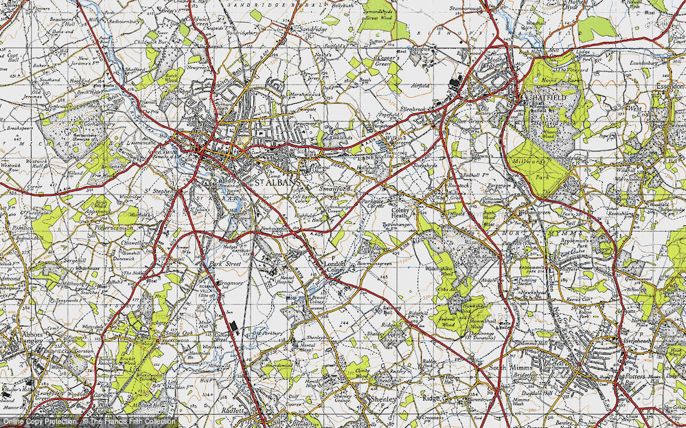 Old Map of Tyttenhanger, 1946 in 1946