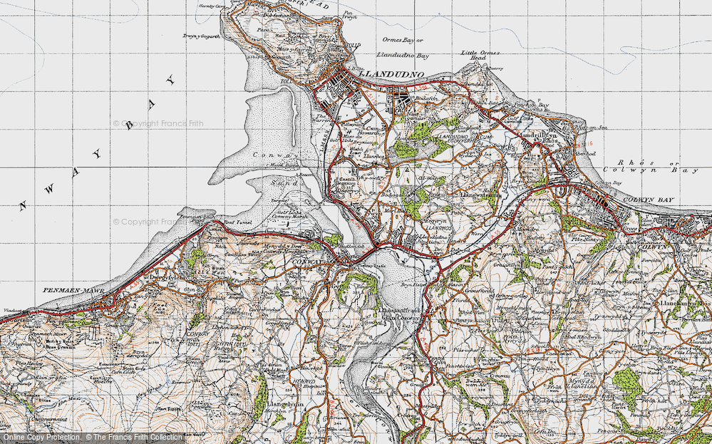 Old Map of Tywyn, 1947 in 1947