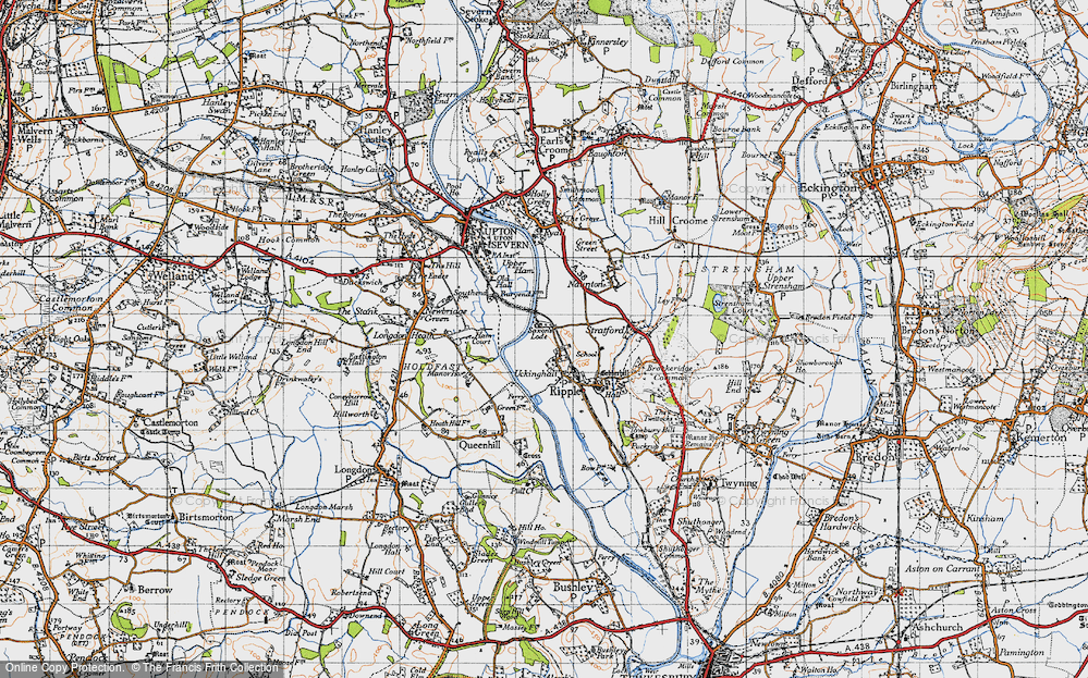 Old Map of Uckinghall, 1947 in 1947