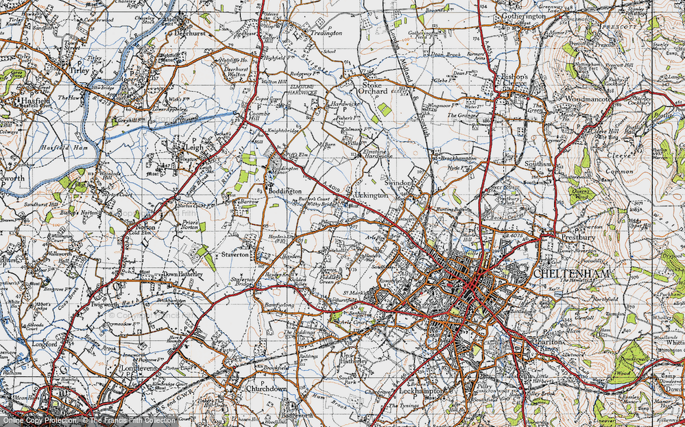 Old Map of Uckington, 1946 in 1946