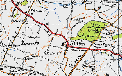 Old map of Ufton in 1946