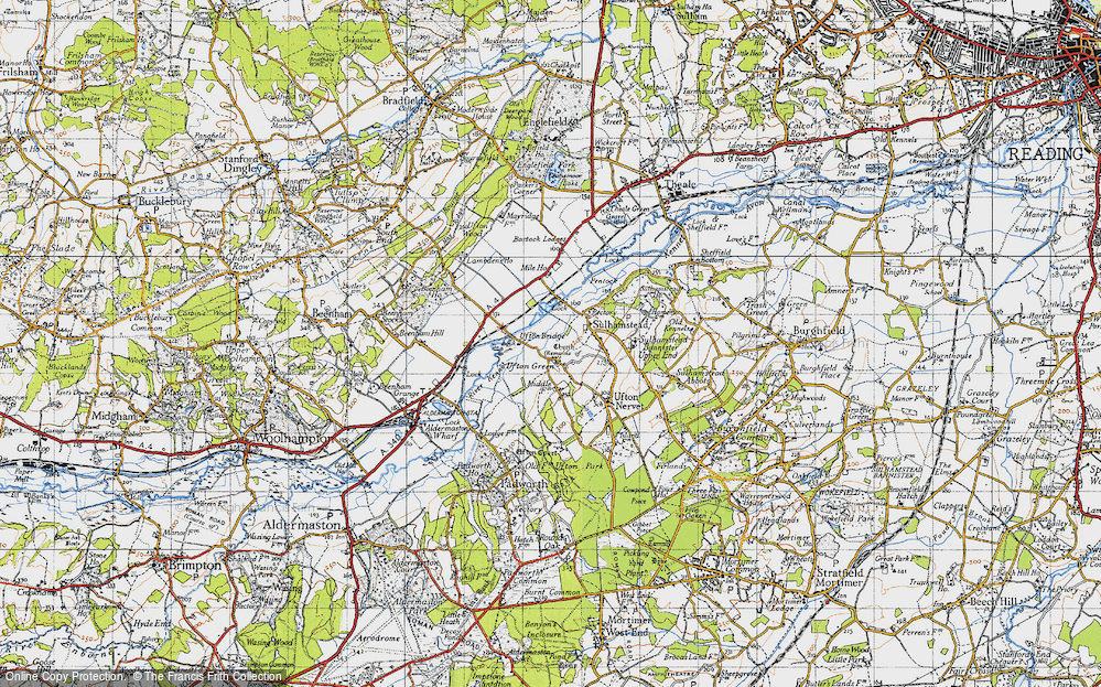 Old Map of Ufton Green, 1945 in 1945