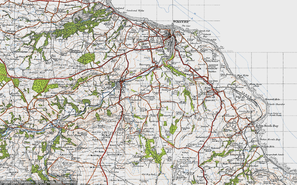 Old Map of Ugglebarnby, 1947 in 1947