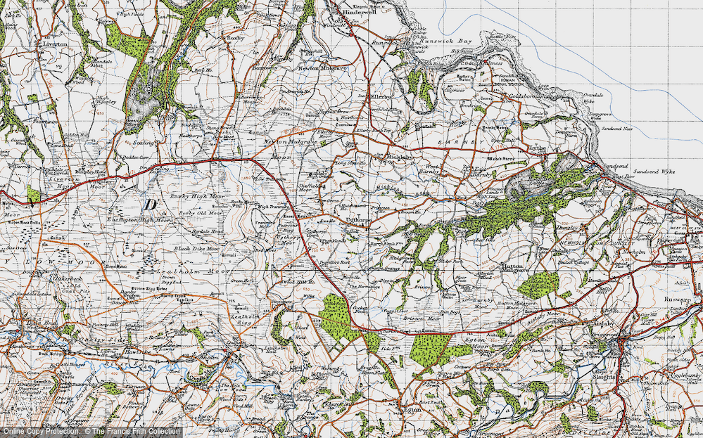 Old Map of Ugthorpe, 1947 in 1947