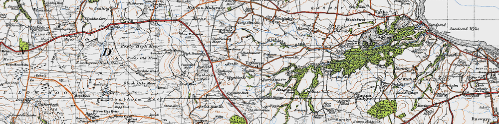 Old map of Ugthorpe in 1947