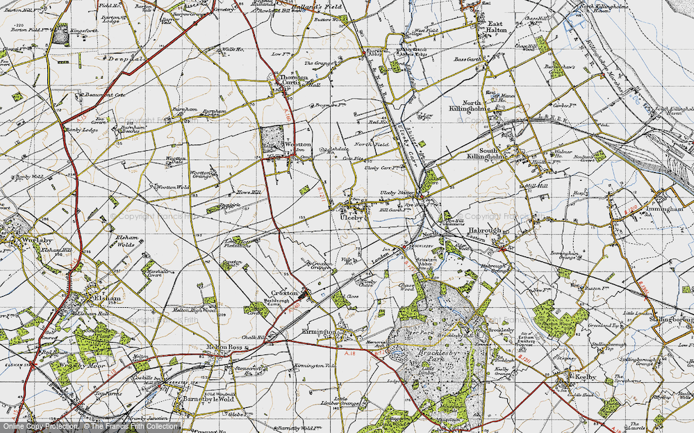 Old Map of Ulceby, 1947 in 1947