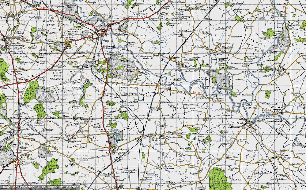 Old Map of Ulleskelf, 1947 in 1947