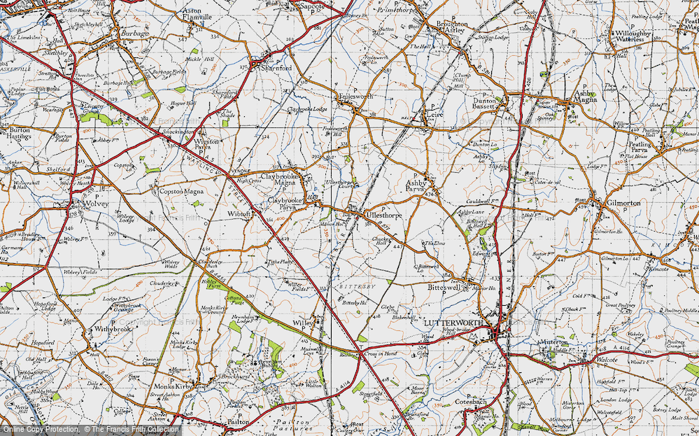 Old Map of Ullesthorpe, 1946 in 1946