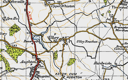 Old map of Ulley in 1947
