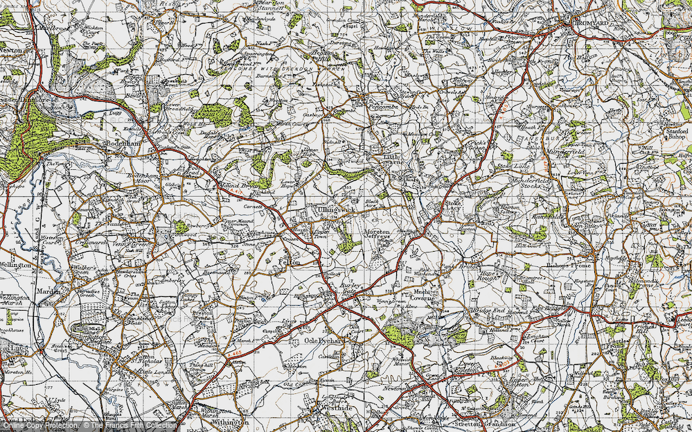 Old Map of Ullingswick, 1947 in 1947