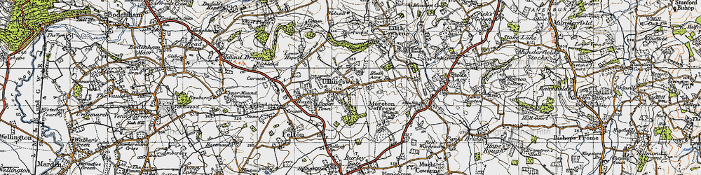 Old map of Ullingswick in 1947