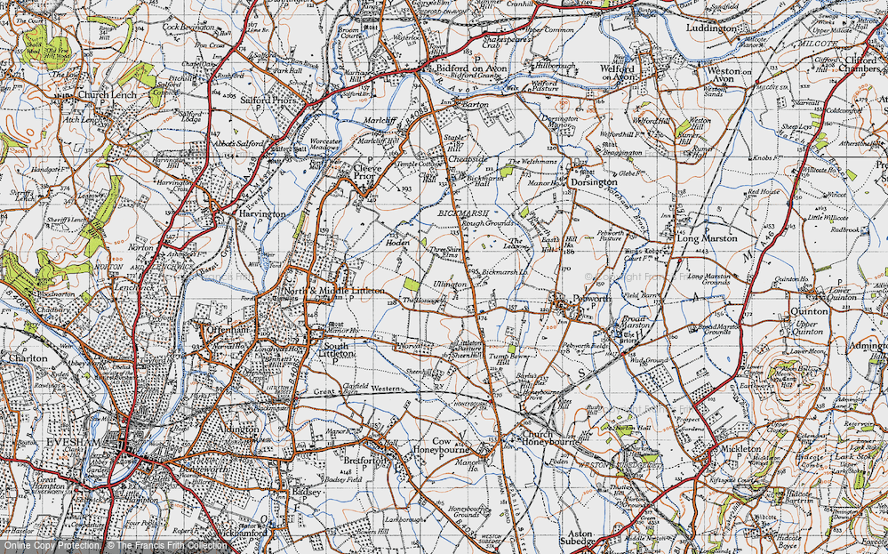 Old Map of Ullington, 1946 in 1946