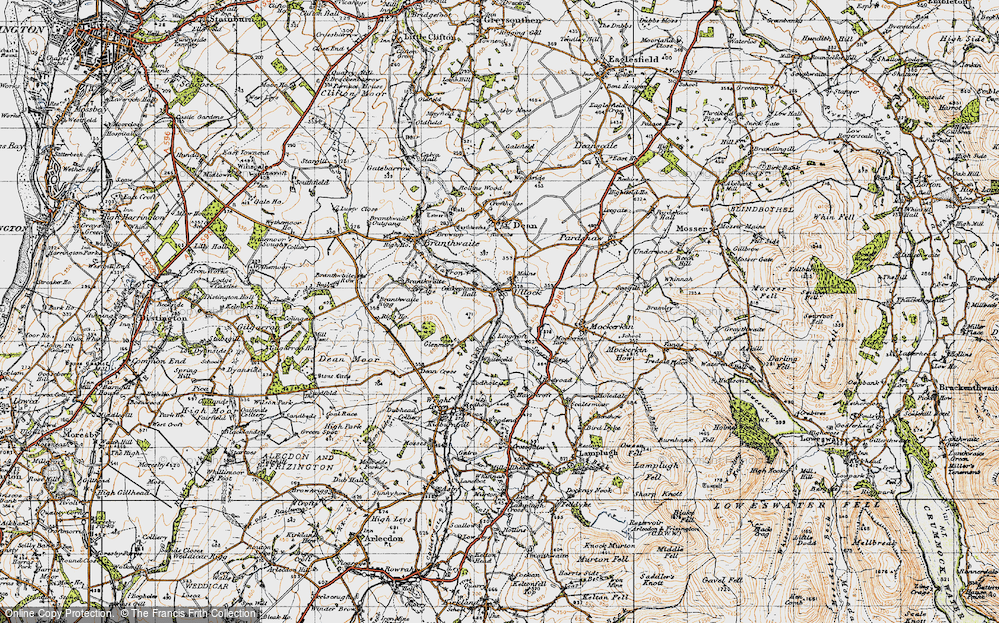 Old Map of Ullock, 1947 in 1947